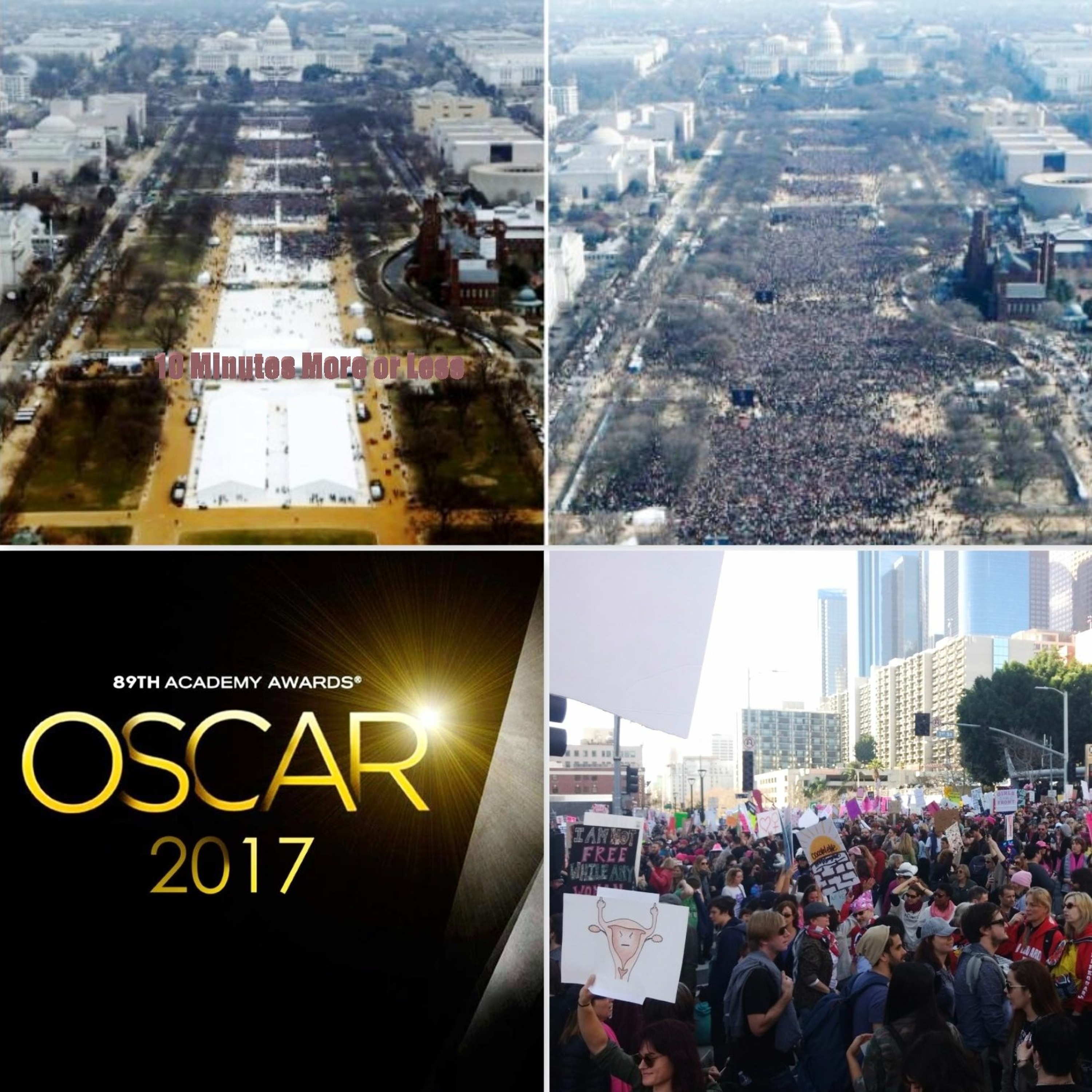 Pod 20 Inauguration crowds oscar Noms and Women march
