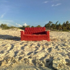 and Sofa on Beach.