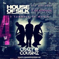 Crazy Cousinz & Versatile Live : 03;00 - 03:45 House of Silk 4th Birthday @ GSS Warehouse 21/01/17