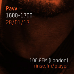 Rinse FM Podcast - Marcus Nasty Takeover -  Pavv - 28th January 2017