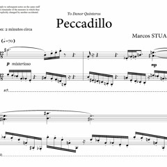 Pecadillo, for piano