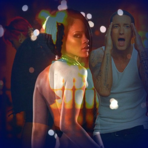 Rihanna Vs. Eminem - Burn Under The Umbrella (Switches between instrumental and original song)