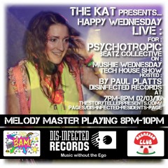 Happy Wednesday Live -  Wednesday 2nd March - Mushie Wednesday Tech House Show