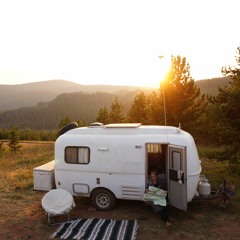 Jon & Janessa in a Casita Trailer