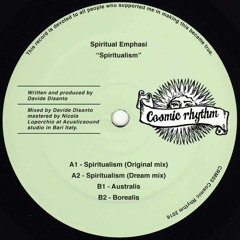 PREMIERE : Spiritual Emphasi - Spiritualism (original Mix)
