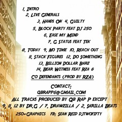 TRAGDEY KHADAFI  &  QB RAP P  HANDS ON