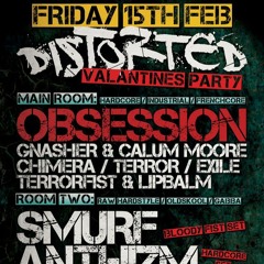DJ Smurf @ Distorted. Newcastle, England  "Bloody Fist Tribute Set" - 15/02/2013