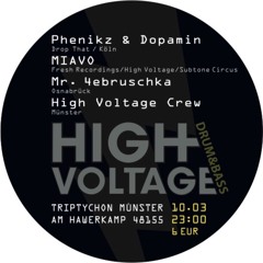 Phenikz & Dopamin - Promomix High Voltage 10.03.17 - Triptychon Münster