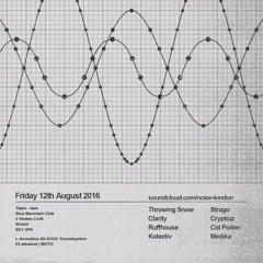 CRYPTICZ [unreleased trax] Live@NOISE TEST 11, Bristol, Aug2016