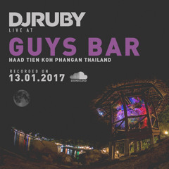 DJ Ruby live at Guys Bar, Koh Phangan Thailand, 13-01-17