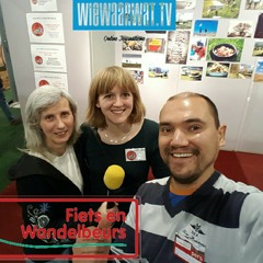 Fiets en Wandelbeurs 2017 WieWaarWat.TV Stijn Gabeler en Nicoline Holleman en Marloes Fraij