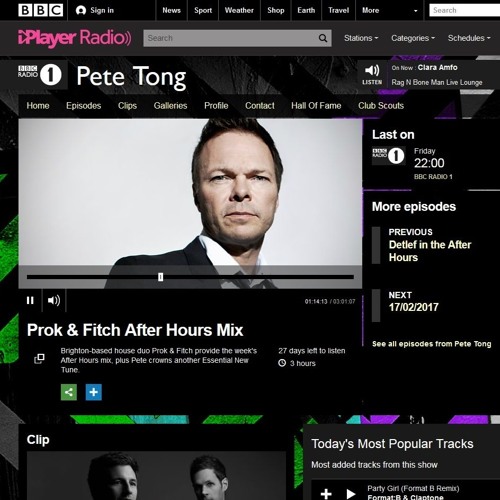 Ron Flatter - Bohannan PLV027 / Pete Tong / BBC Radio