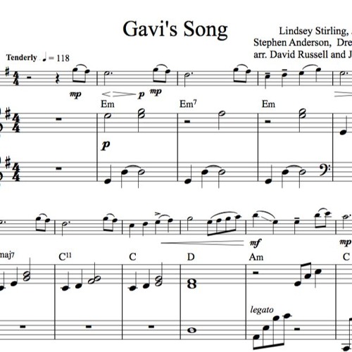 Gavi's Song Piano Accompaniment Sample