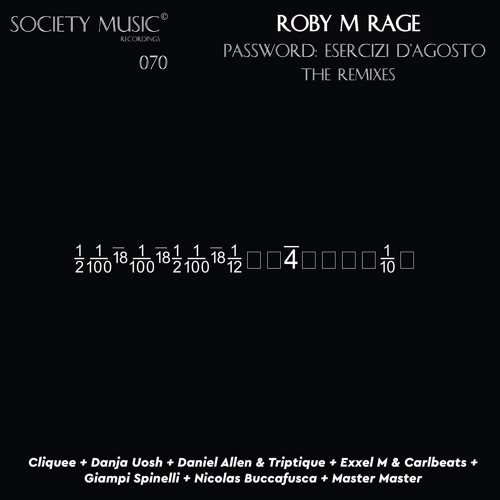 Roby M Rage - Password (Daniel Allen & Triptique Remix) - OUT NOW ON SOCIETY MUSIC RECORDINGS