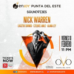 Ezequiel Anile warm up to Nick Warren @ Ovo, Punta Del Este UY (10-02-17)