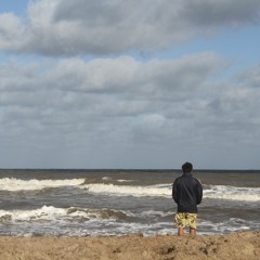 Los auriculares en la playa