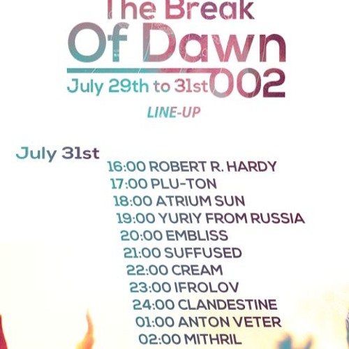 ❖ Progressive Breaks Mix ❖ The Break Of Dawn 002 [July 2016] Pure.FM