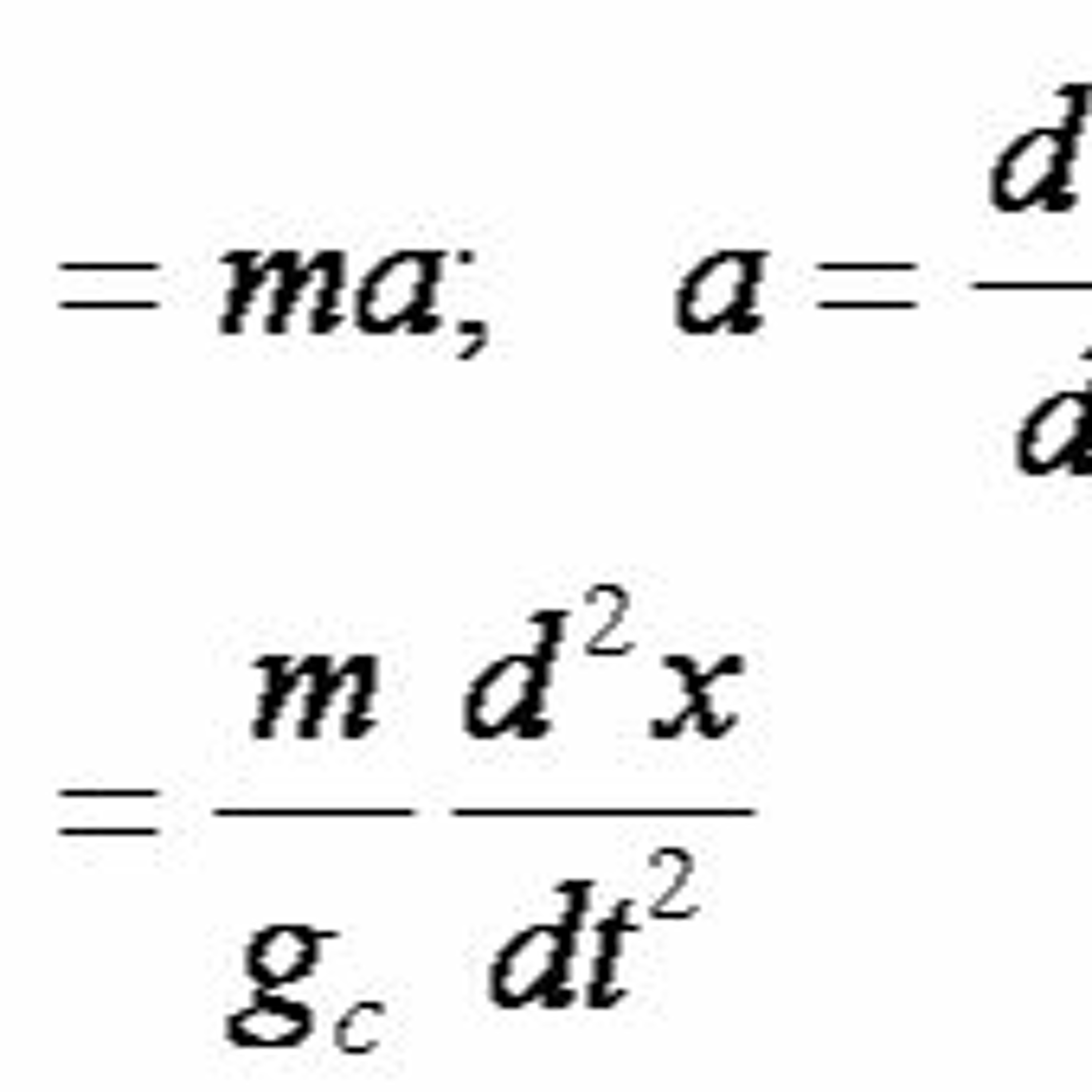 F=MA