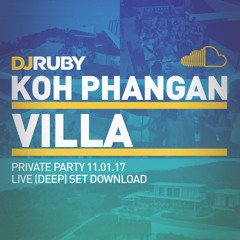 DJ Ruby Live at Private Villa Party, Koh Phangan, Thailand, 11-01-17