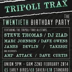 James Devlin - Live at Tripoli Trax 20th Birthday Party - 22/02/2014