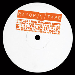 PREMIERE :: Ron Bacardi - Back For More [Razor-N-Tape]
