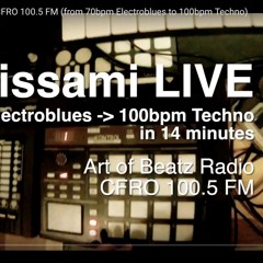 Live @ Art Of Beatz on CFRO 100.5FM (From 70bpm Electroblues to 100bpm Techno)