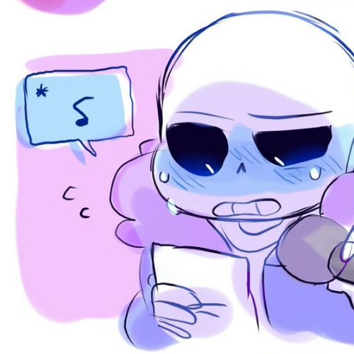 Shy!Sans confesses his love to you.