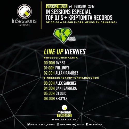DANI BARRERA @IN SESSIONS MAXIMA FM (KRIPTONITA REC SHOWCASE)