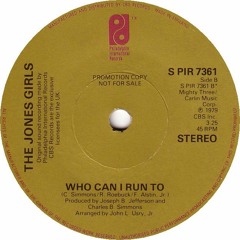 The Jones Girls - Who Can I Run To (mtbrd's Flip)