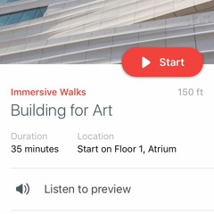 "Building for Art" Immersive Walk (Full Linear Audio Bounce)