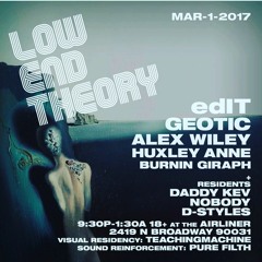 edIT @ Low End Theory 03/1/17 - Los Angeles, CA