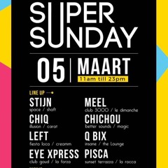 Dj Meel @ Super Sunday (05.03.2017) Loungeboat Aalst