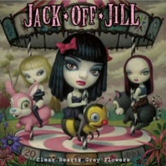 JACK OFF JILL Clear Hearts Grey Flowers