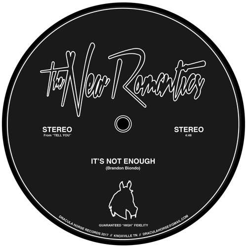 New Romantics - It's Not Enough