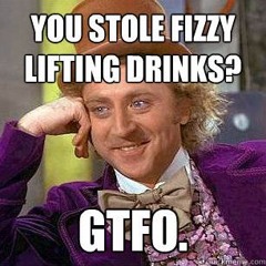 Stealing Fizzy-Lifting-Drinks