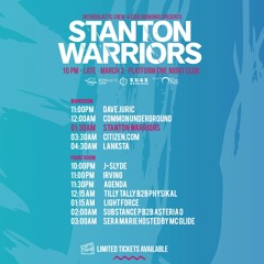 J-Slyde Live @ Stanton Warriors, Platform 1 - March 3rd 2017