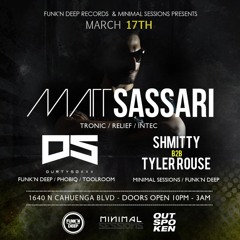 LIVE | [3.17] Matt Sassari @ Minimal Sessions [Outspoken]