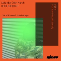 Rinse FM Podcast - Bjarki - 18th March 2017