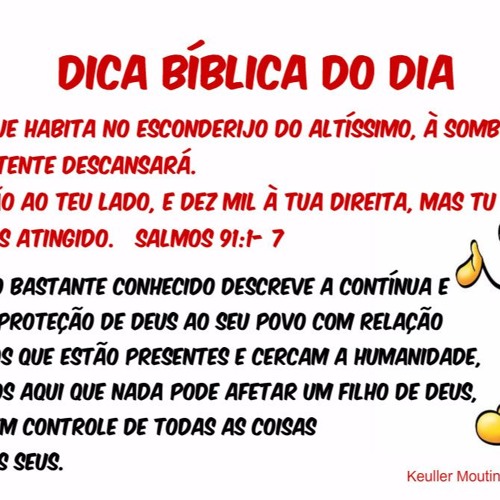 Mil cairão ao teu lado, e dez mil à tua direita, mas tu não serás atingido. Salmos 91:1- 7