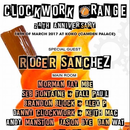 JASON BYE CLOCKWORK ORANGE CAMDEN PALACE - March 2017