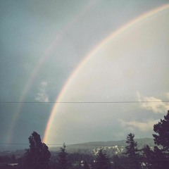 there was a rainbow outside my window today.