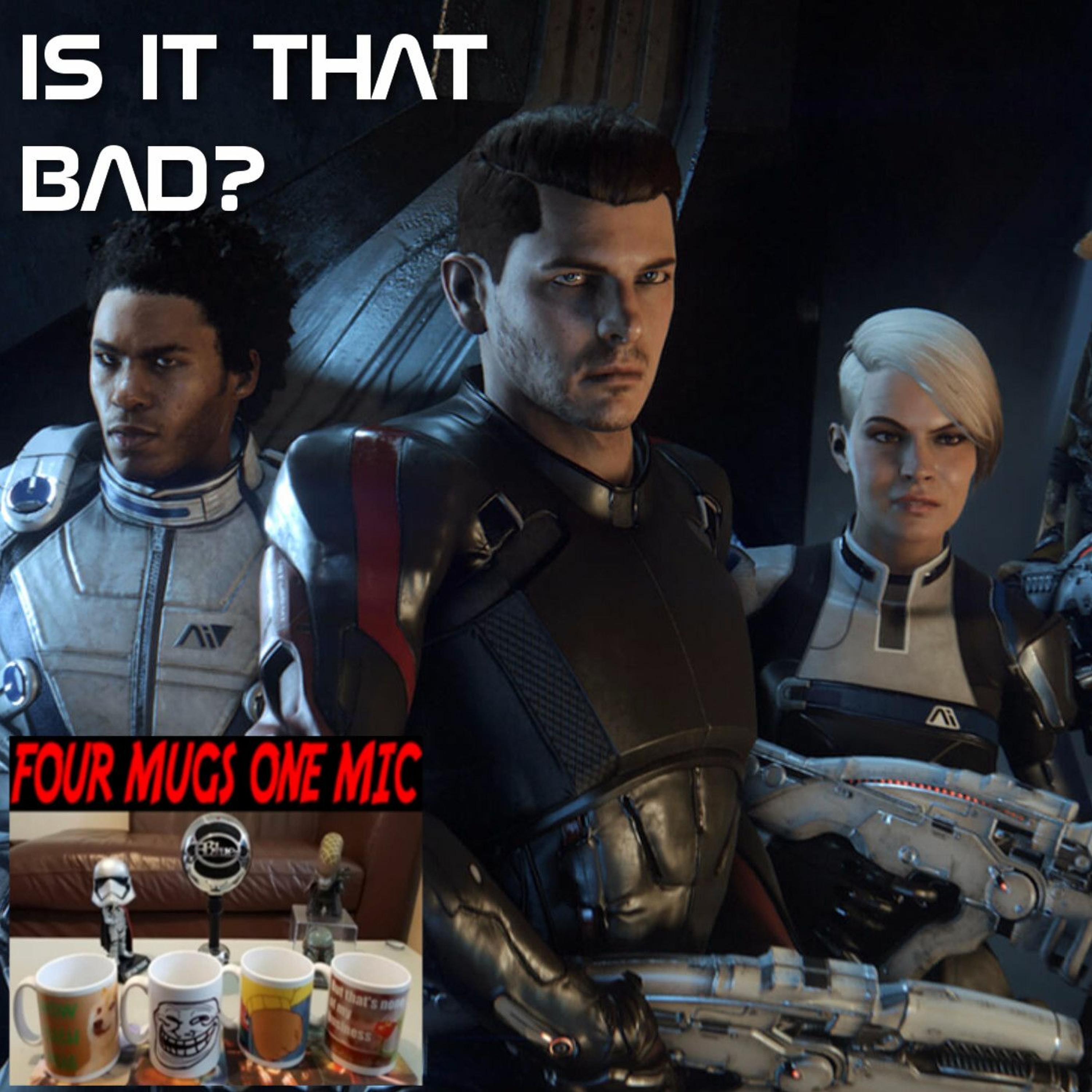 Mass Effect: Andromeda, Destiny 2 & Splatoon 2 - BROKEN YET FUN?!?! - Four Mugs One Mic episode artwork