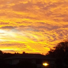 'twas a strawberry sunset