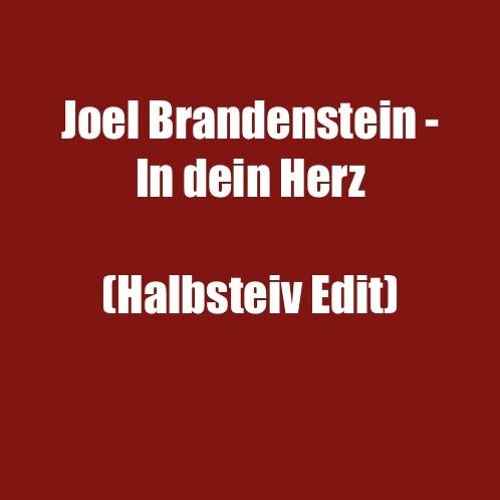 joel brandenstein in dein herz