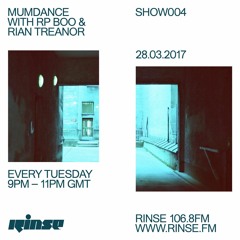Rinse FM Podcast - Mumdance w/ RP Boo & Rian Treanor 28th March 2017