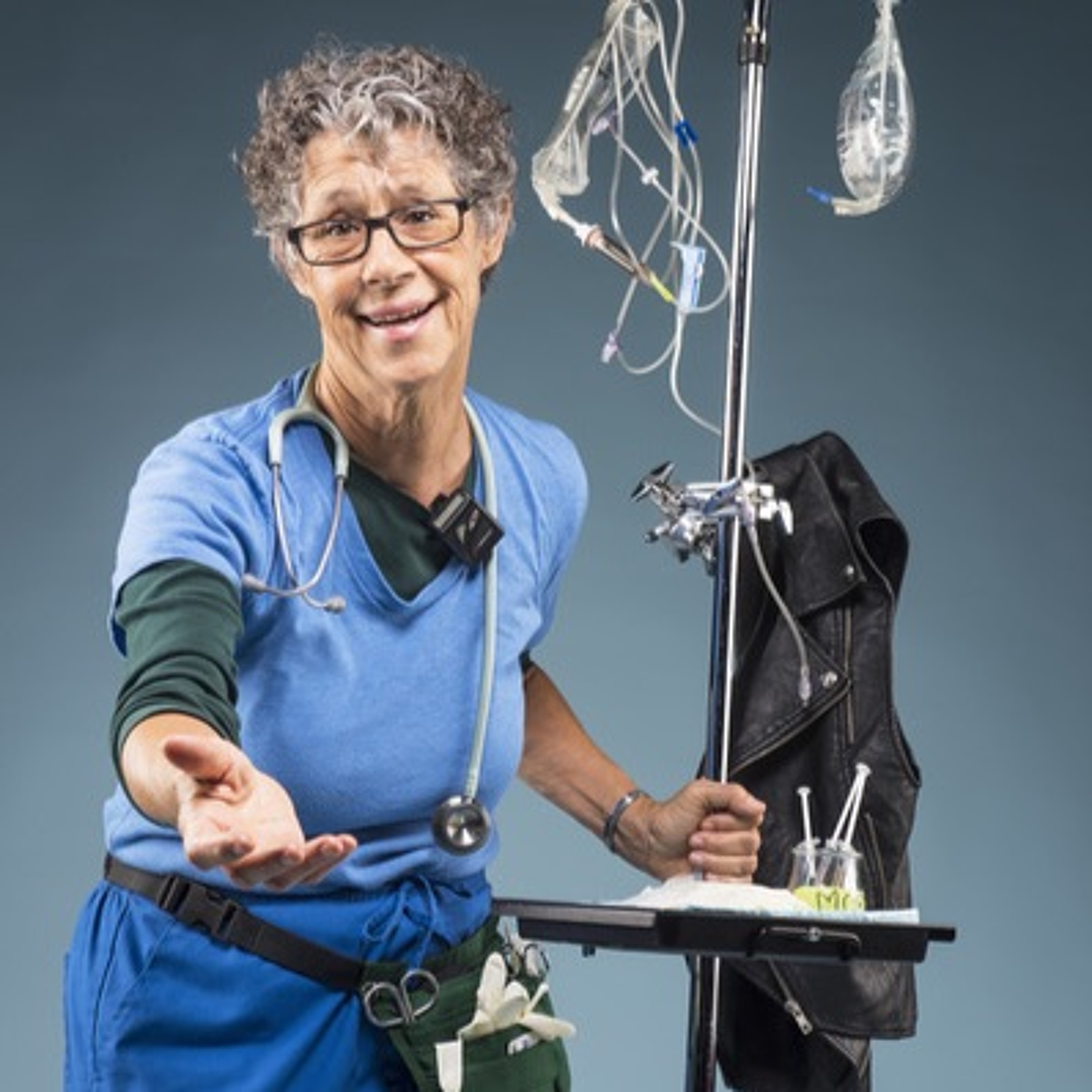Hospice Nurse and Playwright Elaine Magree is "Holding The Edge" episode artwork