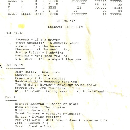 Set 89.16  (4 - 1-89 First Air Date)