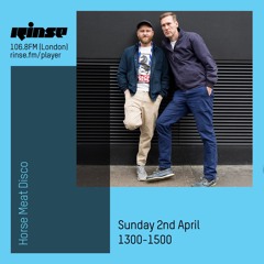 Rinse FM Podcast - Horse Meat Disco - 2nd April 2017