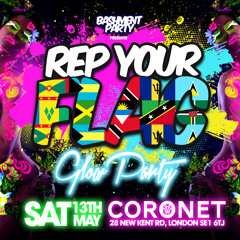 REP YOUR FLAG - Glow Party: Sat 13th May - NEW SOCA MIX (Mixed by DJ Vibes)