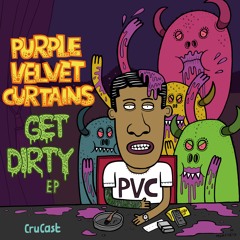 Purple Velvet Curtains - Get Dirty
